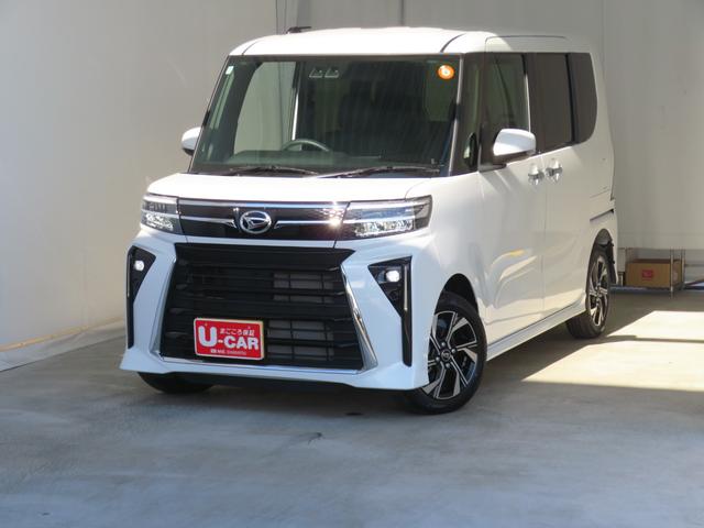 タントカスタムX 純正9型ディスプレイオーディオ 1年間無料保証衝突軽減ブレーキ Bluetooth Bカメラ TV LED ワンオーナー 前席シートヒーター USB 電動パーキングブレーキ 両側パワースライドドア コーナーセンサー(三重県)の中古車