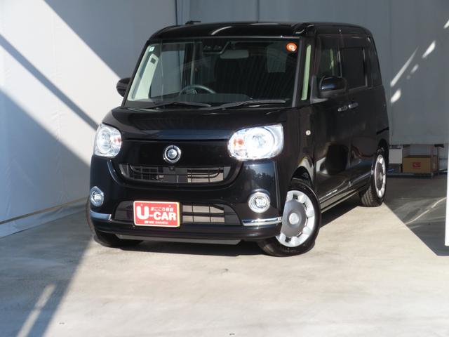 ムーヴキャンバスGブラックインテリアリミテッド SAIII 1年間無料保証DVD再生可 BLUETOOTH 両側パワースライドドア エコアイドル 電動格納ドアミラー フルセグテレビ LEDランプ 純正7型ナビ パノラマカメラ ETC キーフリー オートエアコン USB接続(三重県)の中古車