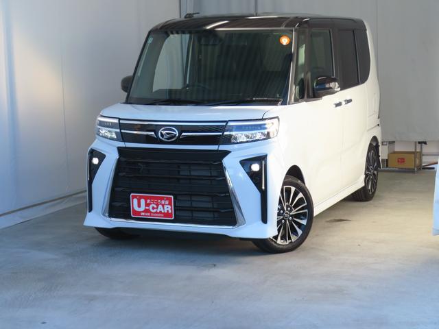 タントカスタムＲＳ　　　　　電動パーキングブレーキ　１年間無料保証２０２６初売り１／４〜　両側パワスライドドア　レーンキープＡ　ＩＳＴＯＰ　元試乗車　ターボ　ＬＥＤライト　１オーナー　バックカメラ　運転席・助手席シートヒーター　コーナーセンサー　オートエアコン（三重県）の中古車