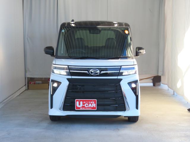 タントカスタムＲＳ　　　　　電動パーキングブレーキ　１年間無料保証２０２６初売り１／４〜　両側パワスライドドア　レーンキープＡ　ＩＳＴＯＰ　元試乗車　ターボ　ＬＥＤライト　１オーナー　バックカメラ　運転席・助手席シートヒーター　コーナーセンサー　オートエアコン（三重県）の中古車