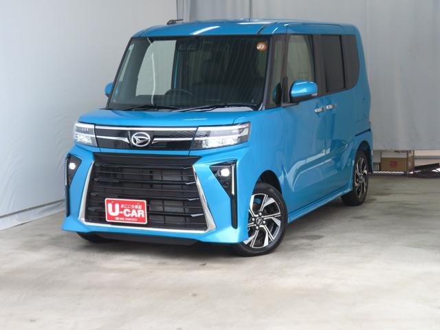 タントカスタムＸ　　　　　　電動パーキングブレーキ　１年間無料保証衝突軽減ブレーキ　コーナーセンサー　アイドリングストップ機能　Ｂカメラ　盗難警報装置　オートエアコン　ＬＥＤ　ワンオーナー　前席シートヒーター　電動格納ミラー　キーフリー　両側パワースライドドア（三重県）の中古車