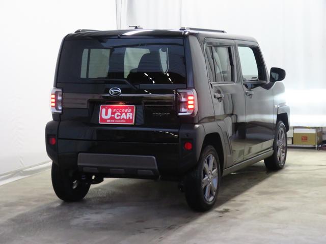 タフトＧターボ　ダーククロムベンチャー　キーフリー　１年間無料保証車線逸脱警報装置　衝突回避支援ブレーキ　シートヒータ　電動格納ドアミラー　安全ボディ　ＬＥＤ　ムーンルーフ　Ａストップ　記録簿　コーナーセンサー　バックカメラ　電動パーキングブレーキ　オートエアコン（三重県）の中古車