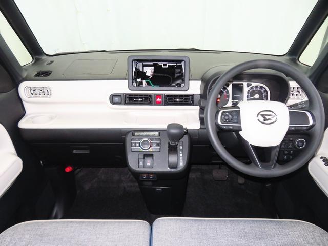 ムーヴキャンバスストライプスＧ　運転席・助手席シートヒーター　１年間無料保証アイドルストップ　Ｂカメラ　セキュリティアラーム　プッシュスタート　キーフリー　ワンオーナー　ＬＥＤライト　元試乗車　車線逸脱警報　電動パーキングブレーキ　両側パワースライドドア　コーナーセンサー（三重県）の中古車