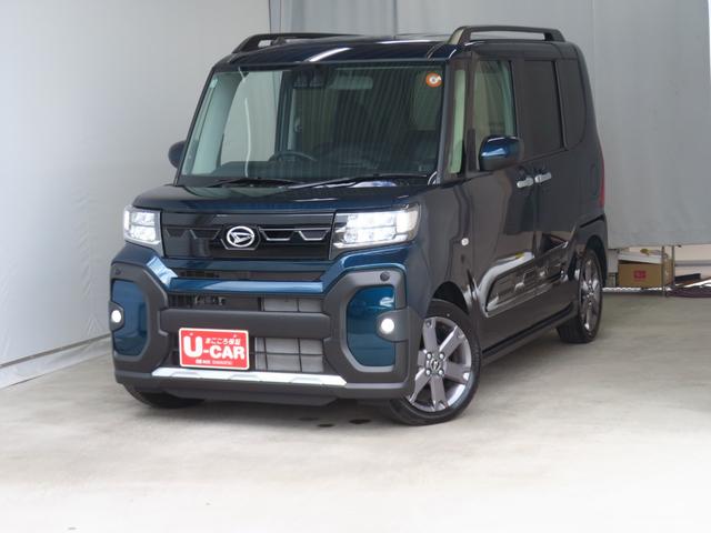 タントファンクロスターボ バックカメラ キーフリー 1年間無料保証電格ミラー LEDランプ シートヒータ 地デジ 衝突軽減ブレーキ USB i−stop 1オーナー 純正9型ディスプレイオーディオ Bluetooth対応 両側パワースライドドア コーナーセンサー(三重県)の中古車