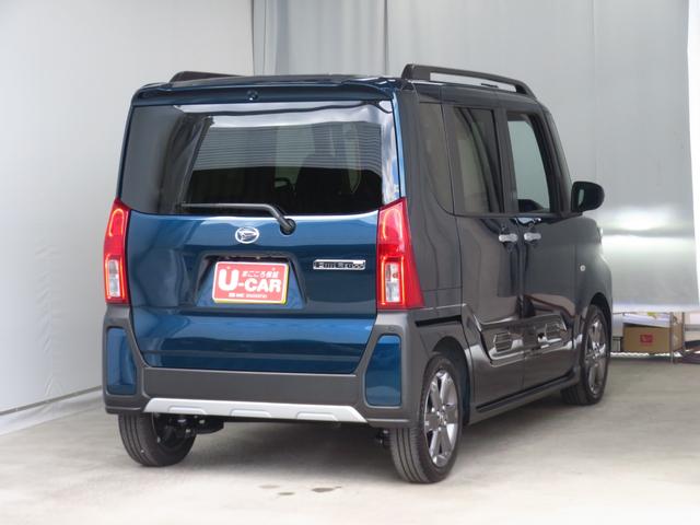 タントファンクロスターボ バックカメラ キーフリー 1年間無料保証電格ミラー LEDランプ シートヒータ 地デジ 衝突軽減ブレーキ USB i−stop 1オーナー 純正9型ディスプレイオーディオ Bluetooth対応 両側パワースライドドア コーナーセンサー(三重県)の中古車