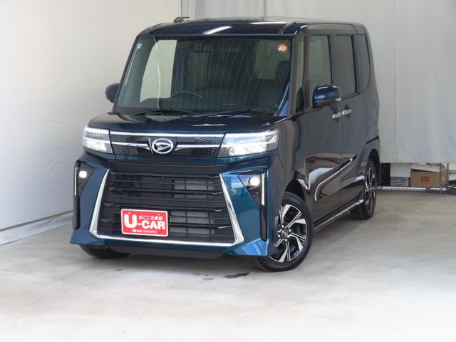 タントカスタムＸ　　　運転席・助手席シートヒーター　１年間無料保証３６０°カメラ　衝突軽減ブレーキ　コーナーセンサー　アイドリングストップ機能　盗難警報装置　ＬＥＤヘッドライト　ワンオーナー　キーフリー　電動パーキングブレーキ　両側パワースライドドア　オートエアコン（三重県）の中古車