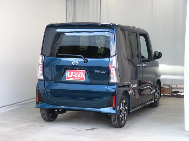 タントカスタムＸ　　　運転席・助手席シートヒーター　１年間無料保証３６０°カメラ　衝突軽減ブレーキ　コーナーセンサー　アイドリングストップ機能　盗難警報装置　ＬＥＤヘッドライト　ワンオーナー　キーフリー　電動パーキングブレーキ　両側パワースライドドア　オートエアコン（三重県）の中古車