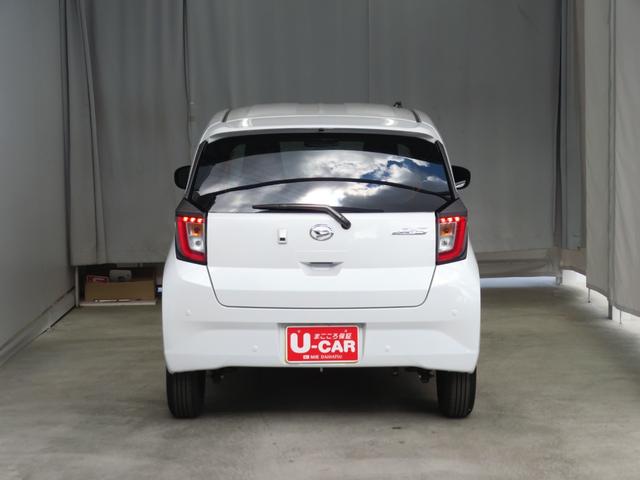 ミライースＸ　ＳＡIII　　　　　　キーレスエントリー　１年間無料保証盗難防止アラーム　試乗車ＵＰ　衝突回避支援ブレーキ機能　電格ミラ　レーンキープアシスト　安全ボディ　Ｂカメ　点検記録簿付　１オーナー　ＬＥＤライト　ＡＢＳ　コーナーセンサー　マニュアルエアコン（三重県）の中古車