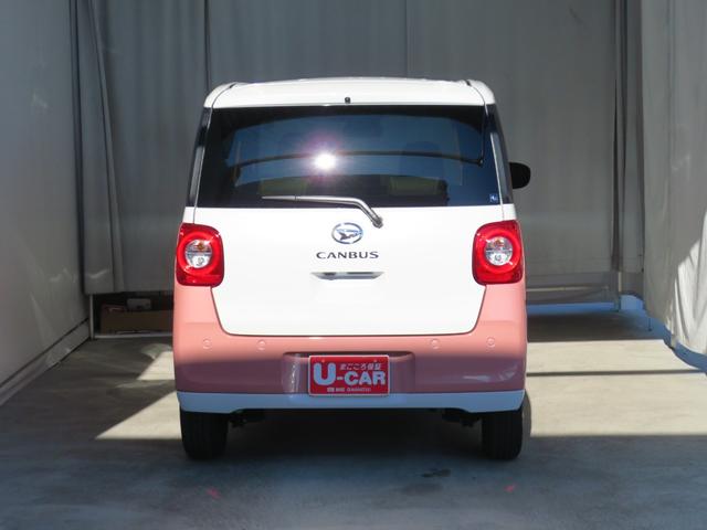 ムーヴキャンバスストライプスG バックカメラ オートエアコン 1年間無料保証USBポート プッシュスタート Sヒーター キーフリーキー ワンオーナー車 LEDライト 元試乗車 6..2型ディスプレイオーディオ 電動パーキングブレーキ 両側パワースライドドア コーナーセンサー(三重県)の中古車