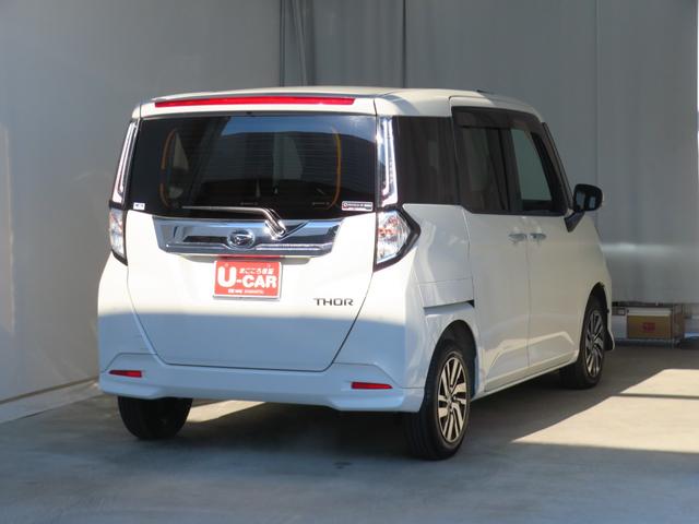 トールカスタムＧ　　　純正７型ナビ　パノラマカメラ　１年間無料保証ＬＥＤライト　ブルートゥース　Ｉストップ　電格ミラー　ウォークスルー　ＤＶＤ　ワンオーナー　ＥＴＣ　ＵＳＢ　前後ドラレコ　電動パーキングブレーキ　両側パワースライドドア　コーナーセンサー　キーフリー（三重県）の中古車