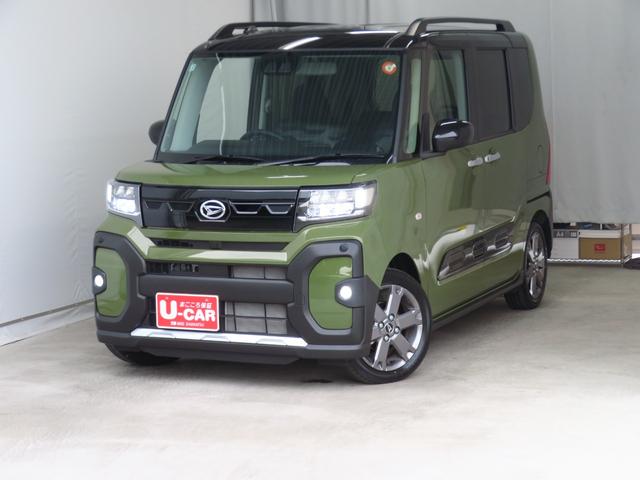 タントファンクロスターボ バックカメラ キーフリー 1年間無料保証純正9型ディスプレイオーディオ 電格ミラー LEDランプ シートヒータ 地デジ USB 1オーナー Bluetooth対応 HDMI接続 コーナーセンサ 両側パワースライドドア 電動パーキングブレーキ(三重県)の中古車