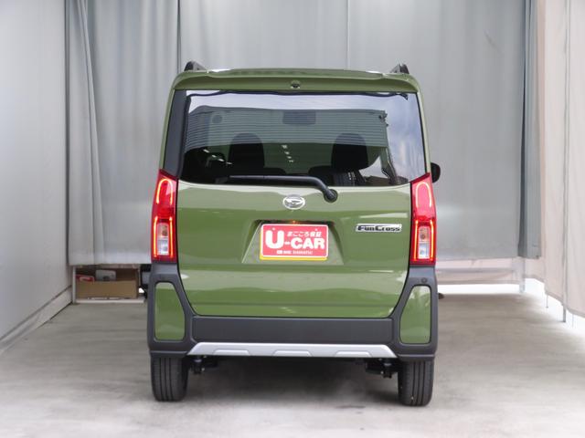 タントファンクロスターボ バックカメラ キーフリー 1年間無料保証純正9型ディスプレイオーディオ 電格ミラー LEDランプ シートヒータ 地デジ USB 1オーナー Bluetooth対応 HDMI接続 コーナーセンサ 両側パワースライドドア 電動パーキングブレーキ(三重県)の中古車