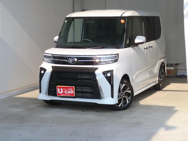 タントカスタムＸ　　純正９型ディスプレイオーディオ　１年間無料保証１オーナ　バックカメラ　コーナーセンサー　電動パーキングブレーキ　地デジ　ＢＬＵＥＴＯＯＴＨ　キーフリー　展示車　電動ミラー　ＵＳＢ　両側パワースライドドア　ＨＤＭＩ接続　運転席・助手席シートヒーター（三重県）の中古車