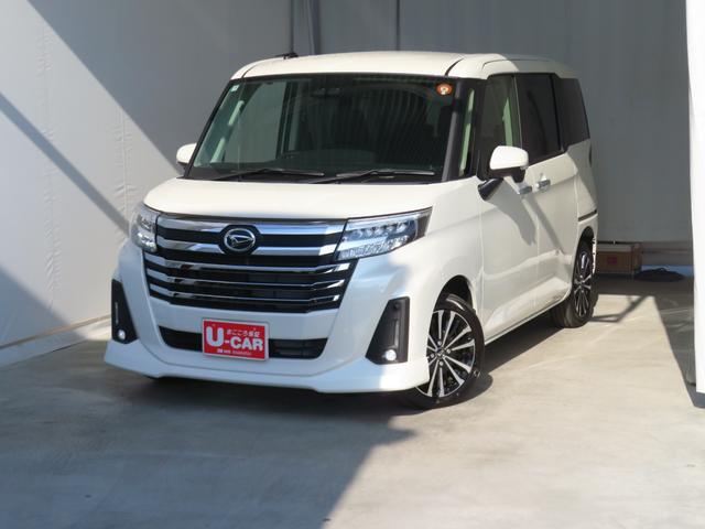 トールカスタムＧターボ　キーフリー　オートエアコン　１年間無料保証左右パワースライドドア　コーナーセンサ　純正９型ディスプレイオーディオ　ＬＥＤ　地デジ　エコアイドル　元試乗車　電動格納ミラー　Ｂｌｕｅｔｏｏｔｈ　電動パーキングブレーキ　ＨＤＭＩ接続　パノラマカメラ（三重県）の中古車