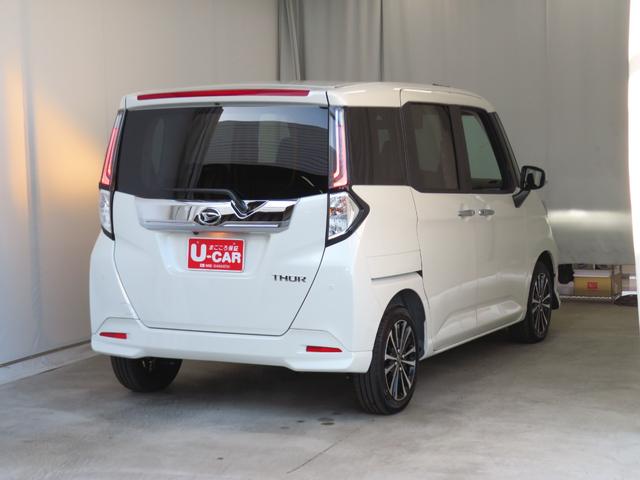 トールカスタムＧ　ターボ　バックカメラ　キーフリー　１年間無料保証左右パワースライドドア　コーナーセンサー　電動パーキングブレーキ　ＬＥＤヘッド　地デジ　車線逸脱警報　エコアイドル　元試乗車　電動格納ミラー　純正９型ディスプレイオーディオ　ＨＤＭＩ接続　ＵＳＢ接続（三重県）の中古車