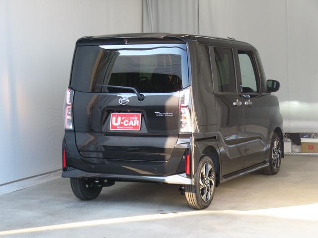 タントカスタムＸ　　純正９型ディスプレイオーディオ　１年間無料保証電動パーキングブレーキ　コーナーセンサー　１オーナー　地デジ　ＢＬＵＥＴＯＯＴＨ　バックカメラ　キーフリー　展示車　電動ミラー　両側パワースライドドア　ＨＤＭＩ接続　運転席・助手席シートヒーター（三重県）の中古車