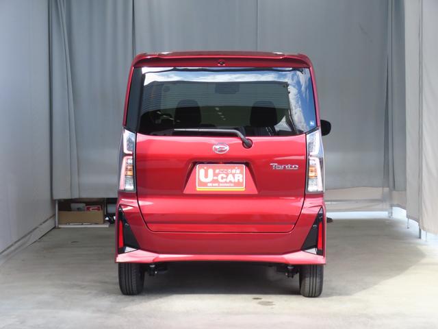 タントカスタムＸ　　　運転席・助手席シートヒーター　１年間無料保証電動パーキングブレーキ　コーナーセンサ　１オーナ　点検記録簿　バックカメラ　キーフリー　展示車　電動ミラー　衝突安全ボディ　両側パワースライドドア　オートエアコン　パワーウィンドウ　ＬＥＤヘッドライト（三重県）の中古車
