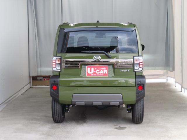 タフトG ダーククロムベンチャー 4WD CVT 1年間無料保証電動パーキングブレーキ コーナーセンサー LEDヘッドライト キーフリー アイドリングストップ車 ムーンルーフ 衝突安全ボディ 記録簿 パノラマカメラ 運転席・助手席シートヒーター オートエアコン(三重県)の中古車