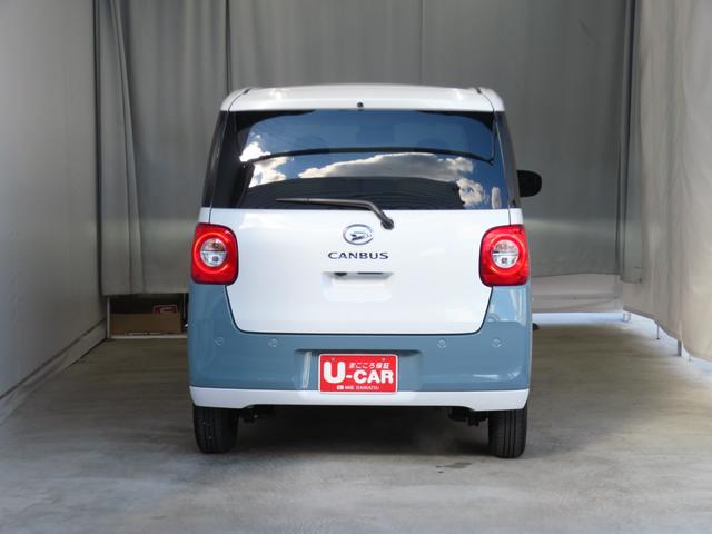 ムーヴキャンバスストライプスG ecoIDLE非装着車 1年間無料保証電動パーキングブレーキ コーナーセンサー 純正9型ディスプレイオーディオ バックカメラ Bluetooth 試乗車UP キーフリー ワイヤレス充電 両側パワースライドドア 運転席・助手席シートヒーター(三重県)の中古車