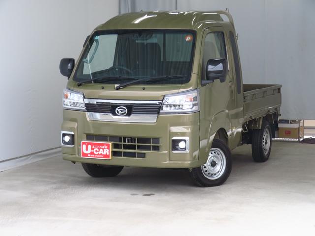 ハイゼットトラックジャンボエクストラ　　　　　　４ＷＤ　ＣＶＴ　１年間無料保証コーナーセンサー　デフロック　キーフリー　ゲートチェーン　マニュアルエアコン　あゆみ板掛け　荷台ゴムマット　荷台作業照明　電動格納式ミラー　純正フロアマット　パワーウィンドウ　ＬＥＤヘッドライト（三重県）の中古車