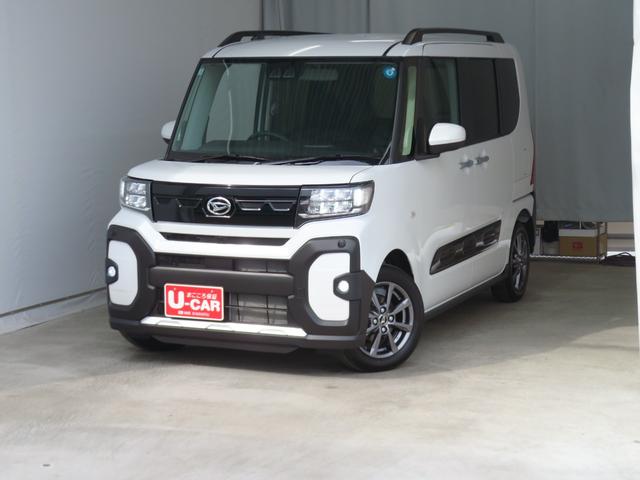 タントファンクロス　純正９型ディスプレイオーディオ　１年間無料保証電動パーキングブレーキ　コーナーセンサー　定期点検記録簿　Ｂｌｕｅｔｏｏｔｈ　プッシュスタート　電動格納ドアミラー　バックカメラ　運転席・助手席シートヒーター　両側パワースライドドア　ＨＤＭＩ接続（三重県）の中古車