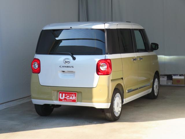 ムーヴキャンバスストライプスＧ　運転席・助手席シートヒーター　１年間無料保証電動パーキングブレーキ　コーナーセンサー　Ｗパワースライドドア　地デジ　バックカメラ　試乗車ＵＰ　ワイヤレス充電　ＨＤＭＩ接続　キーフリー　Ｂｌｕｅｔｏｏｔｈ対応　純正９型ディスプレイオーディオ（三重県）の中古車