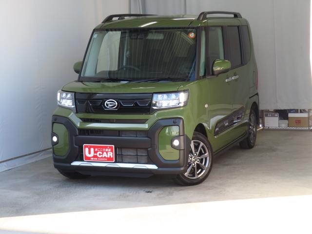 タントファンクロス 運転席・助手席シートヒーター 1年間無料保証電動パーキングブレーキ コーナーセンサ 純正9型ディスプレイオーディオ Bluetooth プッシュスタート 電動格納ドアミラー 展示車 バックカメラ HDMI接続 両側パワースライドドア キーフリー(三重県)の中古車