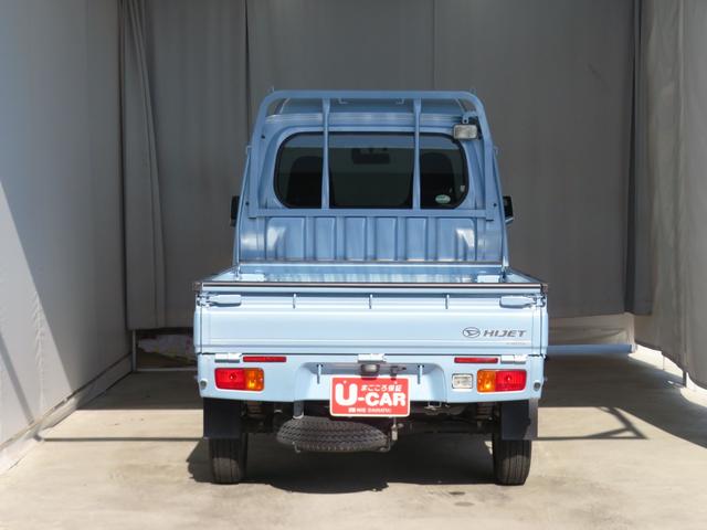 ハイゼットトラックジャンボ 4WD 4AT 純正7型ナビ 1年間無料保証ゲートプロテクター マニュアルエアコン 荷台作業照明 あゆみ板掛け レベリング バックカメラ ETC 前方用ドライブレコーダー ゲートチェーン 定期点検記録簿 地デジ ワンオーナー キーレスエントリー(三重県)の中古車