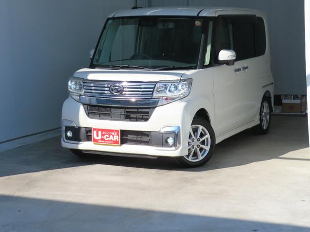 タントカスタムＸ　ＳＡIII　純正７型ナビ　ＥＴＣ　１年間無料保証両側パワースライドドア　オートエアコン　バックカメラ　前後ドラレコ　キーフリー　運転席シートヒーター　Ｂｌｕｅｔｏｏｔｈ対応　ＵＳＢ接続　ＤＶＤ再生　パワーウィンドウ　電動格納ミラー（三重県）の中古車