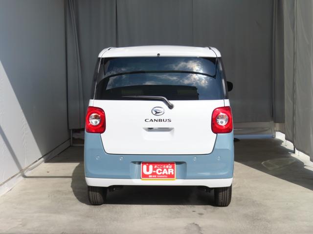 ムーヴキャンバスストライプスG バックカメラ オートエアコン 1年間無料保証元ディーラー代車 電動パーキングブレーキ コーナーセンサー 純正9型ディスプレイオーディオ Wパワースライドドア 地デジ Bluetooth対応 前後誤発進抑制 シートヒーター HDMI接続(三重県)の中古車