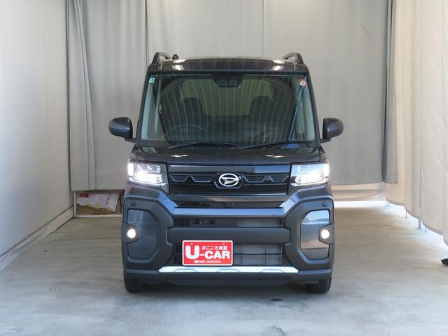 タントファンクロス　　運転席・助手席シートヒーター　１年間無料保証電動パーキングブレーキ　コーナーセンサー　両側パワースライドドア　定期点検記録簿　プッシュスタート　電動格納ドアミラー　アイドリングストップ車　展示車　バックカメラ　キーフリー　オートエアコン（三重県）の中古車