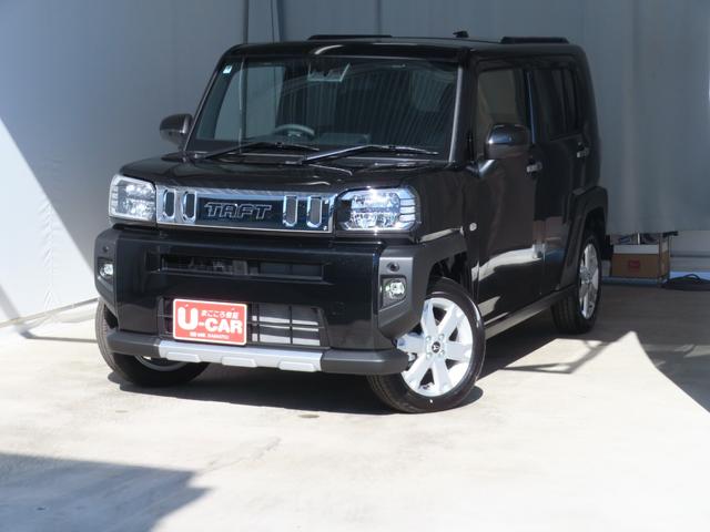 タフトGターボ クロムベンチャー 届出済未使用車 1年間無料保証電動パーキングブレーキ コーナーセンサー アダクティブクルーズコントロール 電動格納ドアミラー オートエアコン レーンアシスト ワンオーナー車 バックカメラ 運転席・助手席シートヒーター キーフリー(三重県)の中古車