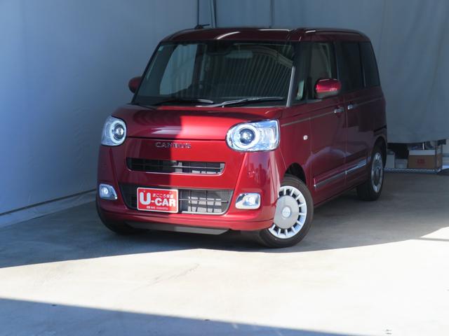 ムーヴキャンバスセオリーＧ　　　運転席・助手席シートヒーター　１年間無料保証電動パーキングブレーキ　コーナーセンサー　純正９型ディスプレイオーディオ　ＬＥＤライト　電格ミラー　地デジ　両側パワースライドドア　バックカメラ　Ｂｌｕｅｔｏｏｔｈ対応　ＨＤＭＩ接続　キーフリー（三重県）の中古車