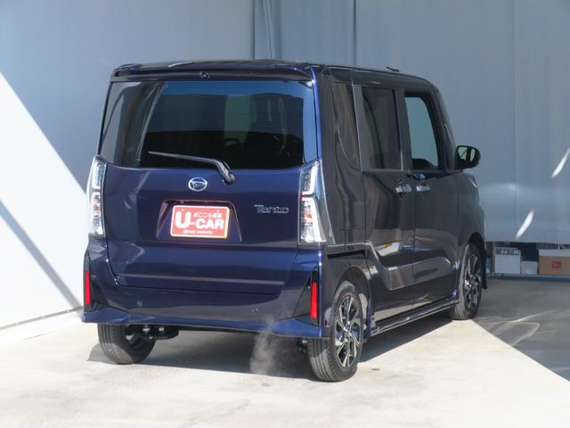 タントカスタムX パノラマカメラ パワーウィンドウ 1年間無料保証電動パーキングブレーキ コーナーセンサー 1オーナー アイドリングS 展示車 電動格納式ミラー 衝突安全ボディ LEDヘッドライト 両側パワースライドドア 運転席・助手席シートヒーター キーフリー(三重県)の中古車