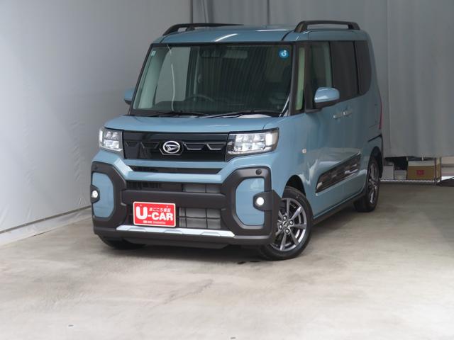 タントファンクロス　　運転席・助手席シートヒーター　１年間無料保証電動パーキングブレーキ　コーナーセンサー　純正９型ディスプレイオーディオ　バックカメラ　プッシュスタート　電動格納ドアミラー　展示車　両側パワースライドドア　Ｂｌｕｅｔｏｏｔｈ対応　ＨＤＭＩ接続（三重県）の中古車