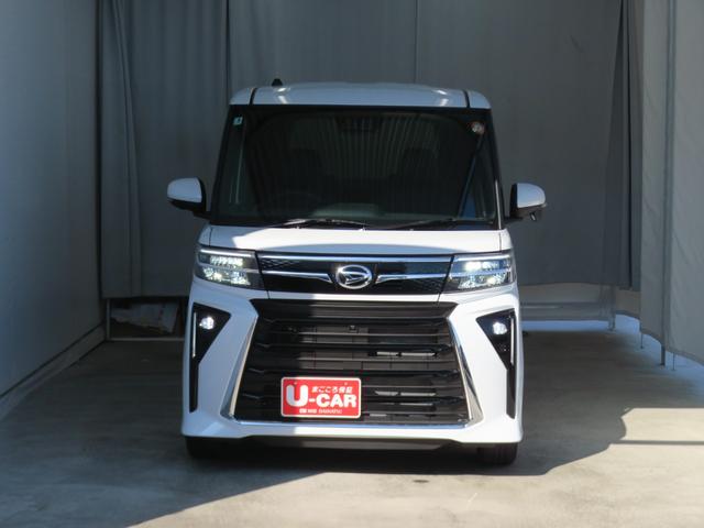 タントカスタムＲＳ　　運転席・助手席シートヒーター　１年間無料保証電動パーキングブレーキ　コーナーセンサー　ｉ−ｓｔｏｐ　元試乗車　キーフリー　衝突安全ボディ　ＬＥＤヘットライト　ターボ車　両側パワースライドドア　パノラマカメラ　オートエアコン　電動格納ミラー（三重県）の中古車