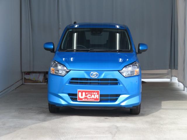 ミライースＸ　ＳＡIII　届出済未使用車　バックカメラ　１年間無料保証衝突回避支援ブレーキ　コーナーセンサー　電動ミラー　キーレスエントリー　車線逸脱警報装置　ｉ−ｓｔｏｐ　ＬＥＤヘットランプ　衝突安全ボディ　ワンオーナー　元試乗車　マニュアルエアコン　パワーウィンドウ（三重県）の中古車