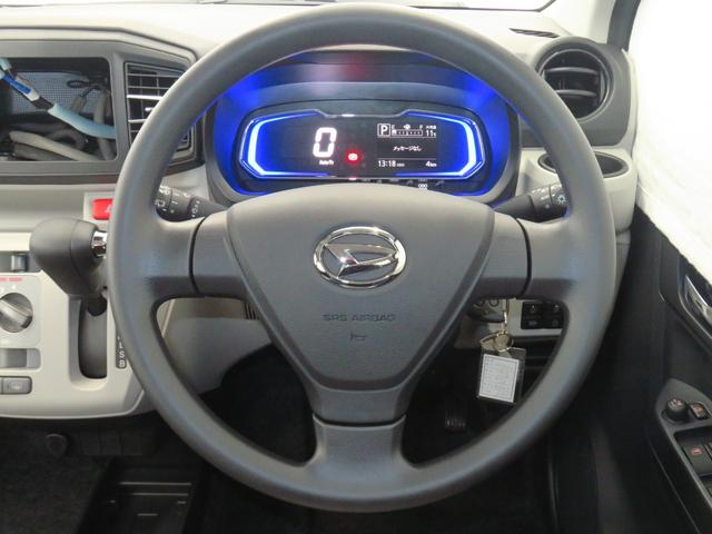 ミライースＸ　ＳＡIII　届出済未使用車　バックカメラ　１年間無料保証衝突回避支援ブレーキ　コーナーセンサー　電動ミラー　キーレスエントリー　車線逸脱警報装置　ｉ−ｓｔｏｐ　ＬＥＤヘットランプ　衝突安全ボディ　ワンオーナー　元試乗車　マニュアルエアコン　パワーウィンドウ（三重県）の中古車