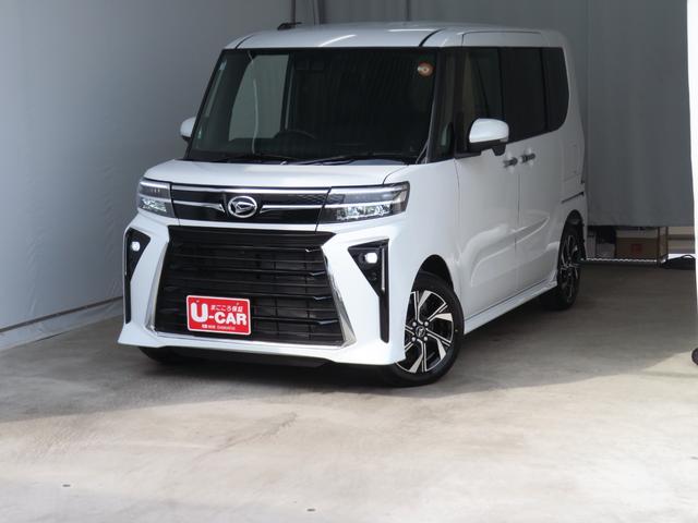 タントカスタムＸリミテッド　パノラマカメラ　ＥＴＣ　１年間無料保証両側パワースライドドア　コーナーセンサー　ＬＥＤヘッドランプ　アダプティブクルーズ　ブルートゥース　純正９型ディスプレイオーディオ　運転席・助手席シートヒーター　キーフリー　ＨＤＭＩ接続（三重県）の中古車