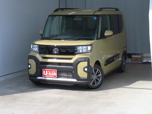 タントファンクロス　純正９型ディスプレイオーディオ　１年間無料保証電動パーキングブレーキ　コーナーセンサー　バックカメラ　運転席・助手席シートヒーター　両側パワースライドドア　ＨＤＭＩ接続　Ｂｌｕｅｔｏｏｔｈ　プッシュスタート　電動格納ドアミラー　展示車（三重県）の中古車