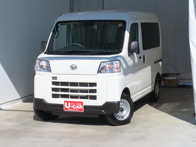 ハイゼットカーゴDX 4WD CVT マニュアルエアコン 1年間無料保証衝突回避支援ブレーキ キーレスエントリー レーンキープアシスト ワンオーナー車 記録簿 ABS オートライト コーナーセンサー パワーウィンドウ レベリング AM/FMラジオ アイドリングストップ(三重県)の中古車