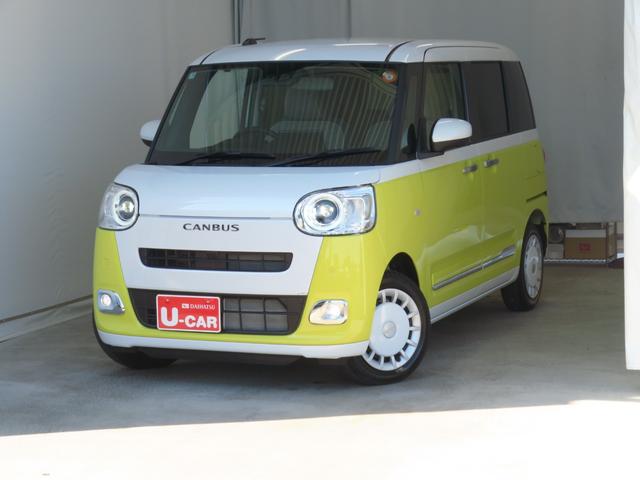 ムーヴキャンバスストライプスＧ　運転席・助手席シートヒーター　１年間無料保証電動パーキングブレーキ　コーナーセンサー　Ｂｌｕｅｔｏｏｔｈ対応　試乗車ＵＰ　地デジ　ワンオーナー　キーフリー　純正９型ディスプレイオーディオ　バックカメラ　両側パワースライドドア　ＨＤＭＩ接続（三重県）の中古車