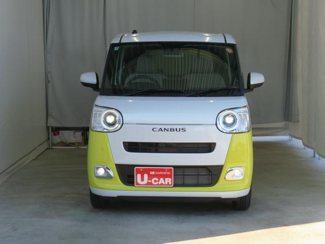 ムーヴキャンバスストライプスＧ　運転席・助手席シートヒーター　１年間無料保証電動パーキングブレーキ　コーナーセンサー　Ｂｌｕｅｔｏｏｔｈ対応　試乗車ＵＰ　地デジ　ワンオーナー　キーフリー　純正９型ディスプレイオーディオ　バックカメラ　両側パワースライドドア　ＨＤＭＩ接続（三重県）の中古車