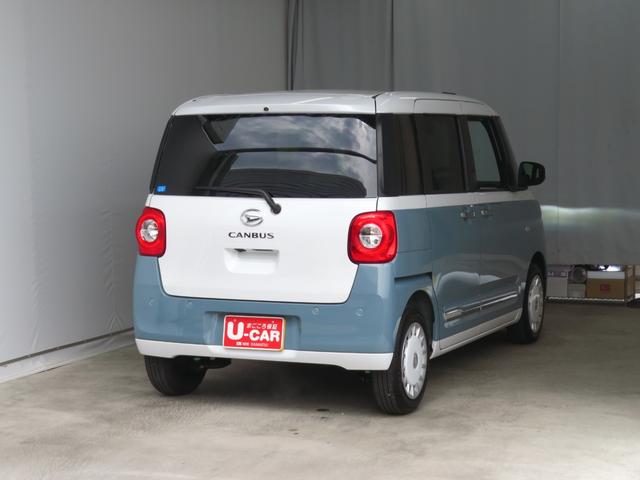 ムーヴキャンバスストライプスＧターボ　１年間無料保証電動パーキングブレーキ　コーナーセンサー　地デジ　シートヒータ　ＥＴＣ　前後ドラレコ　デモカーＵＰ　キーフリー　ワンオーナー　パノラマカメラ　純正９型ディスプレイオーディオ　Ｂｌｕｅｔｏｏｔｈ対応（三重県）の中古車