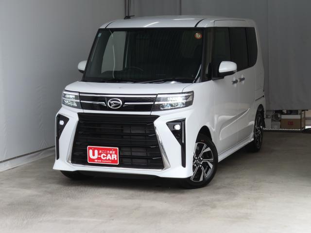 タントカスタムＸ　　　運転席・助手席シートヒーター　１年間無料保証元ディーラー代車　電動パーキングブレーキ　コーナーセンサー　両側パワースライドドア　ＩＳＴＯＰ　電動ミラー　ＬＥＤヘッドライト　バックカメラ　衝突安全ボディ　キーフリー　オートエアコン（三重県）の中古車