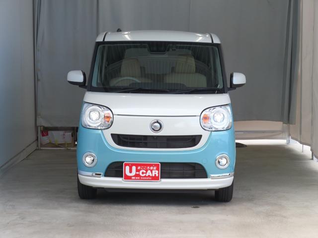 ムーヴキャンバスＧメイクアップリミテッド　ＳＡIII　　　　　１年間無料保証純正７型ナビ　パノラマカメラ　キーフリー　電動格納式ドアミラー　ＢＴ接続　ＤＶＤ再生可　プッシュスタート　ＵＳＢ入力　ＬＥＤヘッドライト　フルセグ　前後ドラレコ　両側パワースライドドア　オートエアコン（三重県）の中古車