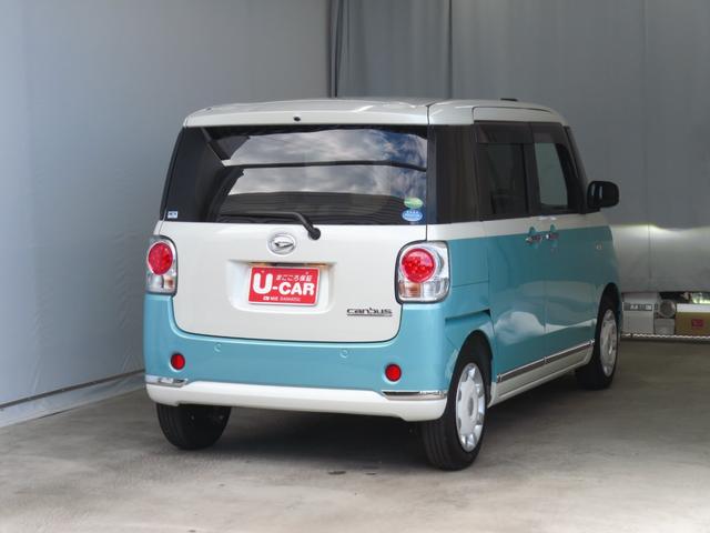 ムーヴキャンバスＧメイクアップリミテッド　ＳＡIII　　　　　１年間無料保証純正７型ナビ　パノラマカメラ　キーフリー　電動格納式ドアミラー　ＢＴ接続　ＤＶＤ再生可　プッシュスタート　ＵＳＢ入力　ＬＥＤヘッドライト　フルセグ　前後ドラレコ　両側パワースライドドア　オートエアコン（三重県）の中古車