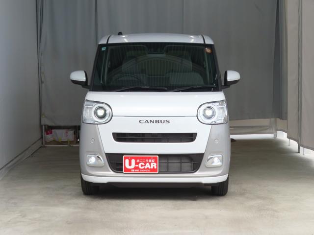 ムーヴキャンバスストライプスＧ　運転席・助手席シートヒーター　１年間無料保証電動パーキングブレーキ　コーナーセンサー　電動格納ミラー　Ｂｌｕｅｔｏｏｔｈ対応　元ディーラー代車　ワンオーナー　キーフリー　バックカメラ　純正９型ディスプレイオーディオ　両側パワースライドドア（三重県）の中古車