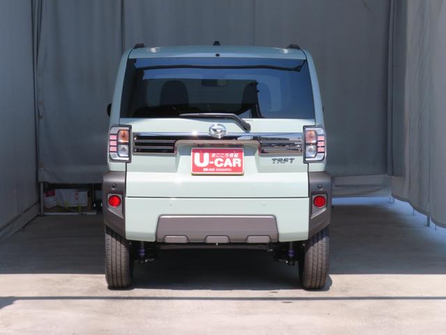 タフトＧターボ　ダーククロムベンチャー　キーフリー　１年間無料保証届出済未使用車　電動パーキングブレーキ　コーナーセンサー　ＵＳＢ接続　Ｂｌｕｅｔｏｏｔｈ　シートヒーター　リースアップ車両　純正９型ディスプレイオーディオ　パノラマカメラ　ＨＤＭＩ接続　オートエアコン（三重県）の中古車