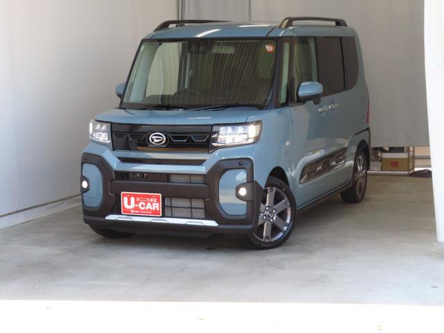 タントファンクロスターボリミテッド　届出済未使用車　１年間無料保証電動パーキングブレーキ　コーナーセンサー　誤発進抑制機能　純正９型ディスプレイオーディオ　パノラマカメラ　キーフリー　Ｂｌｕｅｔｏｏｔｈ対応　シートヒーター　ＥＴＣ　両側電動スライドドア　ＨＤＭＩ接続（三重県）の中古車